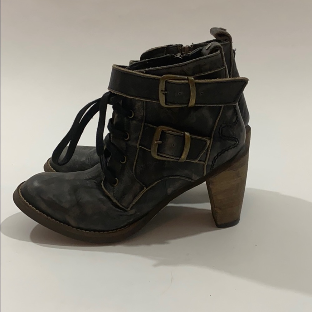 Booties with buckles